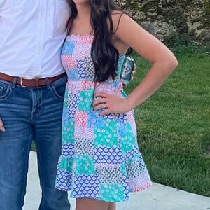 Colorful Patchwork Sundress